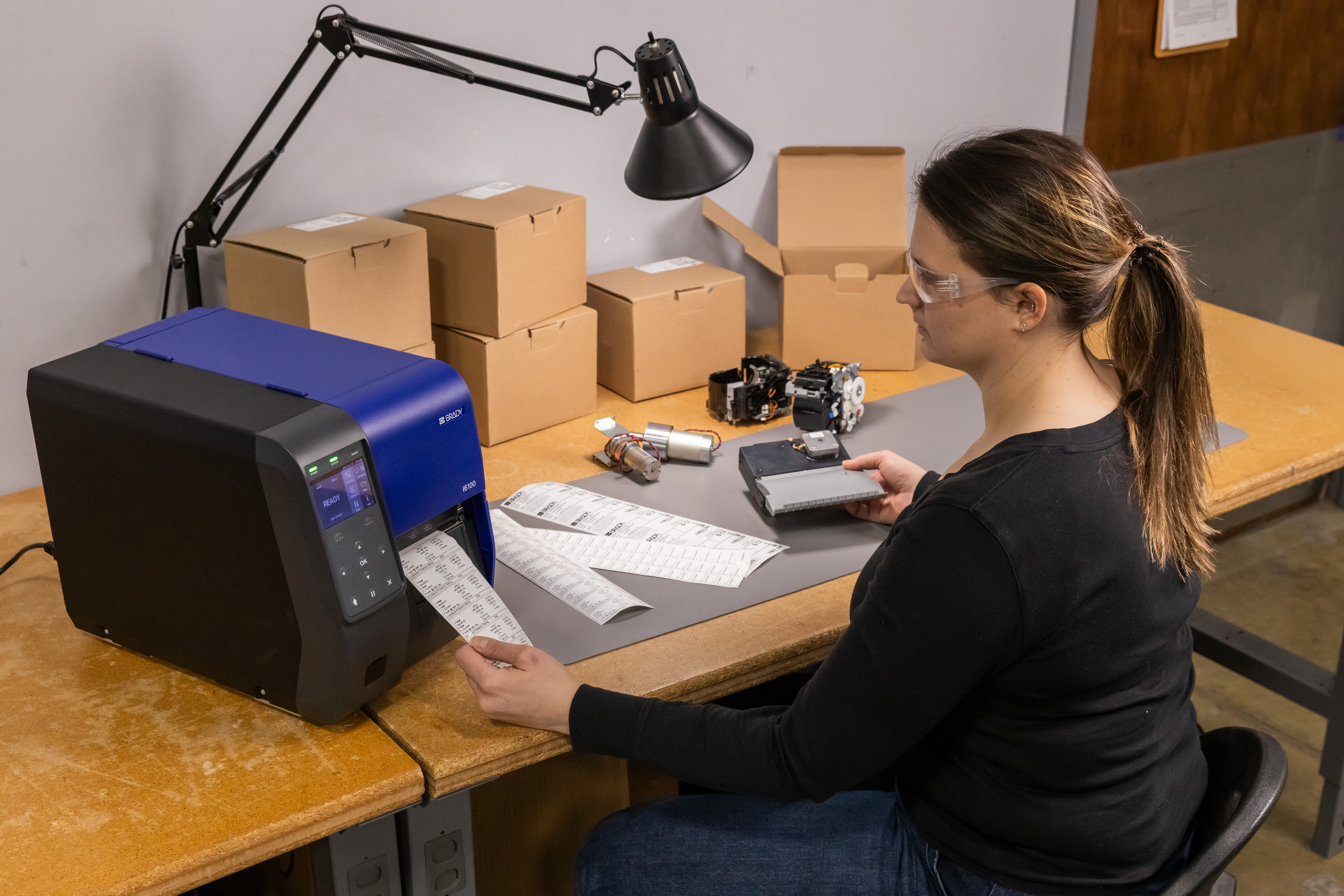 Bordprinter med labels