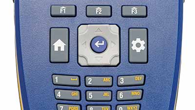 Et nærbillede af tastaturet på V4500.