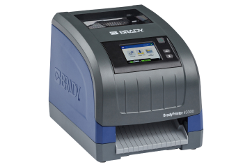 En BradyPrinter i3300-industrilabelprinter.